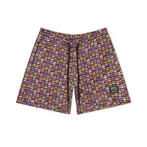 WeSC America Inc Zack Men's Palm Polaroid Aop 5" Swim Trunks Black multi L